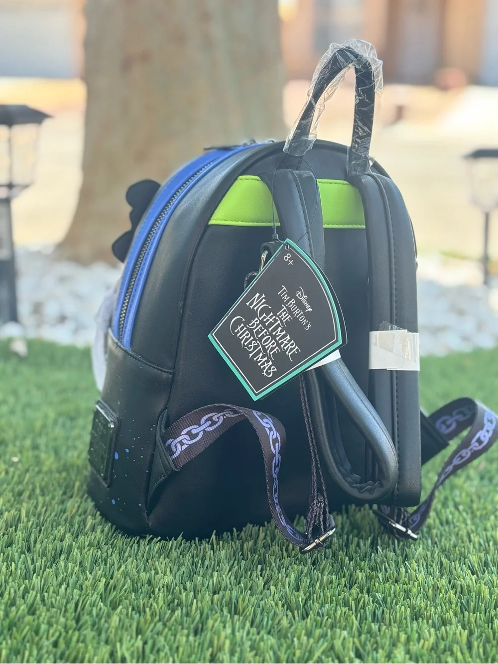 Disney Black Blue Nightmare Before Christmas Character Mini Backpack